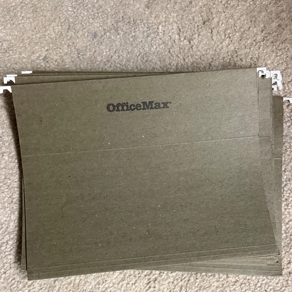 Staple / office max/ Pendaflex / S mead Hanging File Folders 58-60